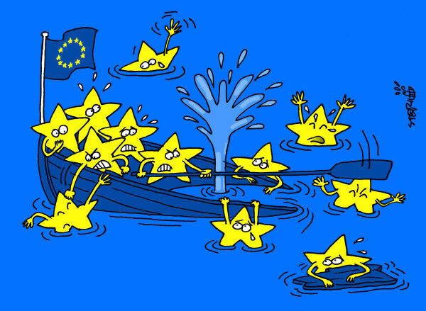 Untergang der EU ist vorprogrammiert. The fall of the EU is inevitable.