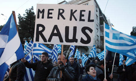 Griechen protestieren 