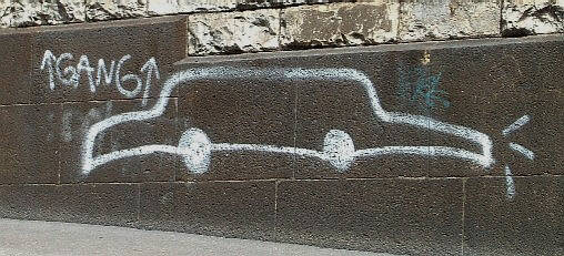AUTOGANG graffiti untere weinbergstrasse zürich schweiz