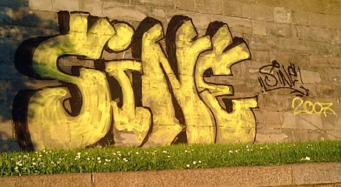 SINE graffiti zürich central