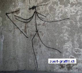 universität zürich harald nägeli strichmännchen graffiti streetart 2009