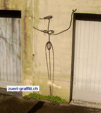 originalgraffiti von harald nägeli, dem sprayer von zürich