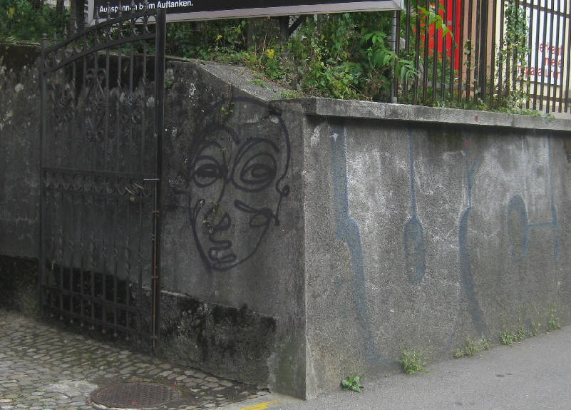 UC UPPER CLASS graffiti crew zurich switzerland next to ARTY street art