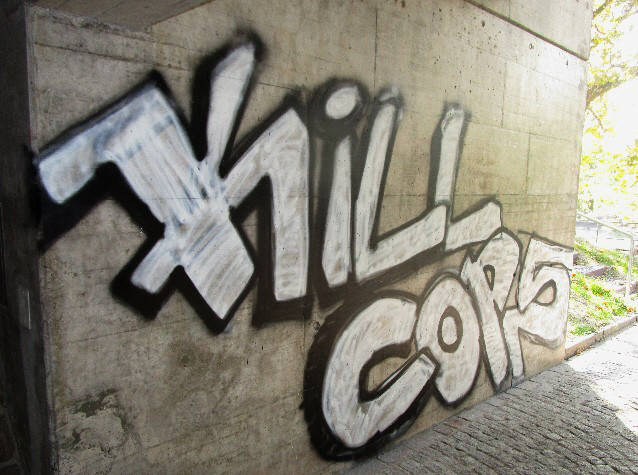 KILL COPS graffiti in zurich switzerland 2015