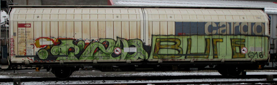 green burg freight graffiti