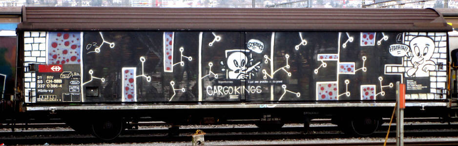 Caspe the Friendly ghost freight graffiti