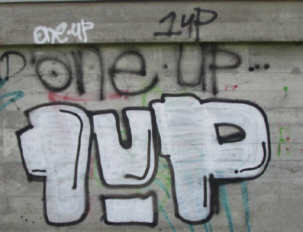 1UP graffiti niederhasli kanton zürich