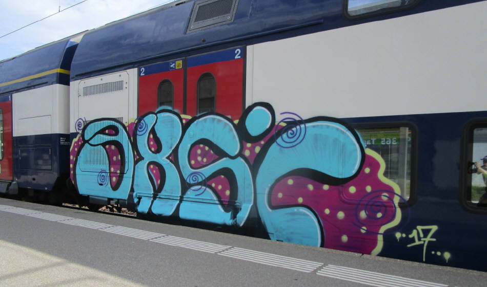 EXSI sbb s-bahn train graffiti zuerich