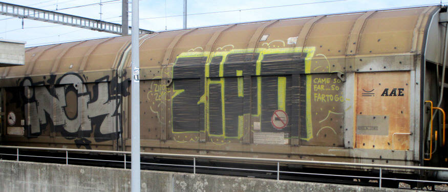 INOK ZIPO SBB-güterwagen graffiti zürich
