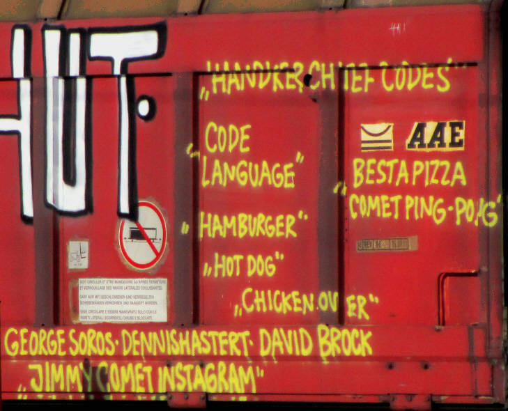 PIZZAGATE SBB-güterwagen graffiti zürich cargo train graffiti freights BEFORE IT WAS CENSORED