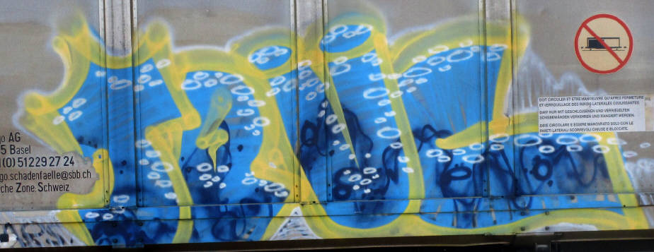 TRUC SBB-güterwagen graffiti