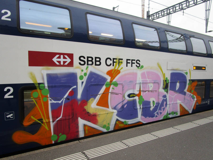 KCBR SBB S-BAHN GRAFFITI ZÜRICH