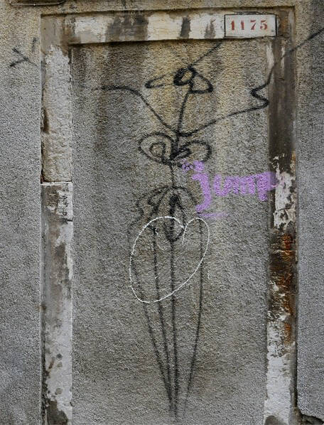 Harald Naegeli graffiti in Venedig, Venice Italy. The Sprayer of Zurich goes Venice, Italy