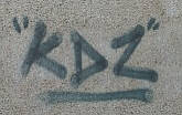 KDZ graffiti tag