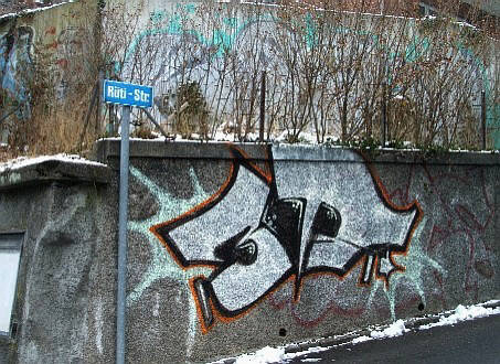 3R graffiti ecke bergstrasse rütistrasse zürich schweiz