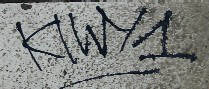 KIWY1 graffiti tag bahnhof hardbrücke zürich.