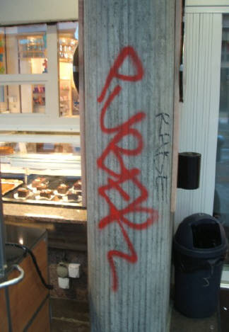 PUBER graffiti tag zürich