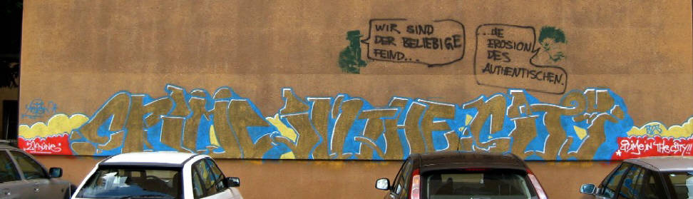 CRIME IN THE CITY GRAFFITI ZURICH SWITZERLAND BYS AERON GRAFFITI CREW 2009