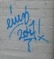 EINZ 2047 graffiti tag zürich