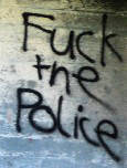 FUCK THE POLICE graffiti tag zurich switzerland