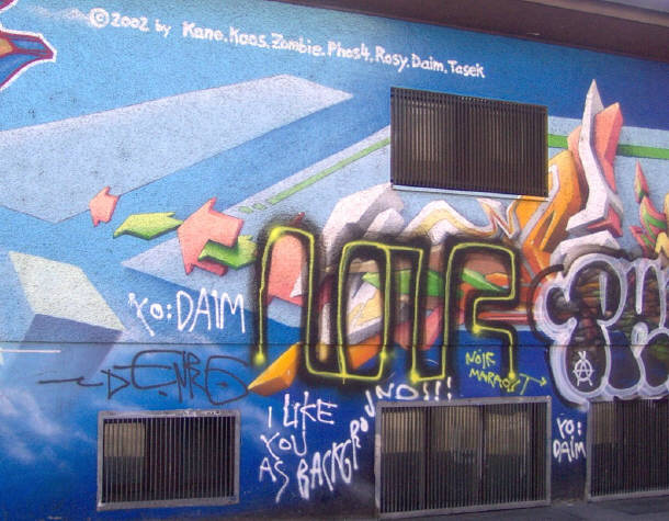 noir maraost style auf daim piece bahnhof zürich hardbrücke graffitis