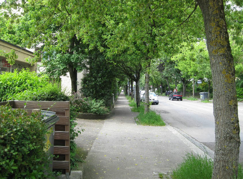 gladbachstrasse zürich im sommer. zürcher quartieransichten fluntern kreis 7
