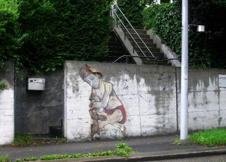 paste-up graffiti zürich gladbachstrasse zürich