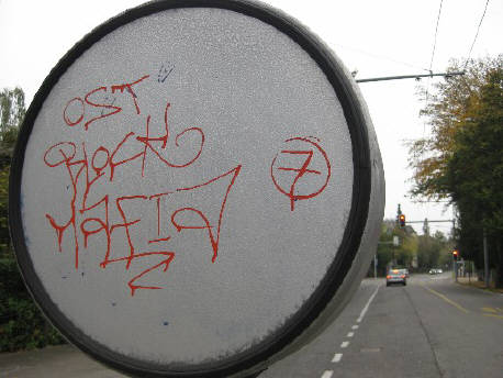 OSTBLOCK MAFIA K7 graffiti tag zürich
