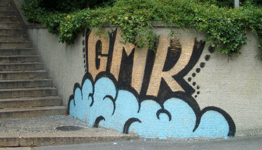 GMR graffiti gloriastrasse bei platte zürich schweiz