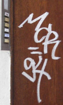 MCR 94 graffiti tag zürich