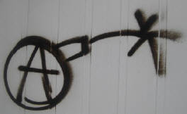 anarchist bomb graffiti zürich switzerland 2010