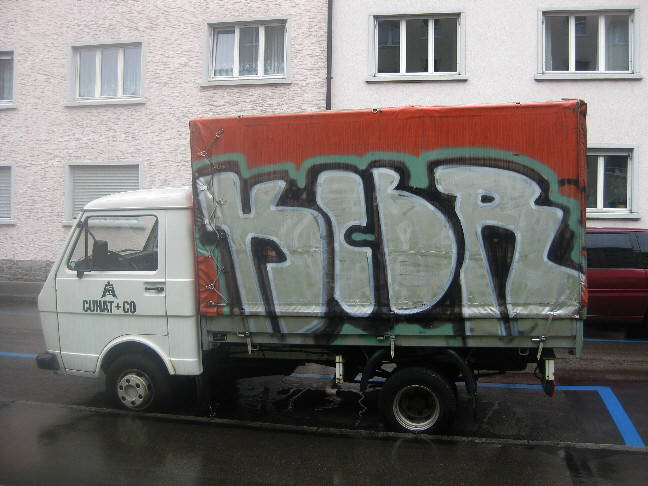 KCBR graffiti truck zuerich