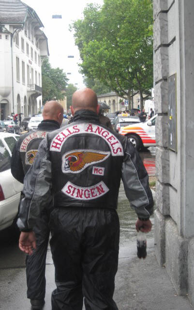 HELLS ANGELS FROM SINGEN GERMANY IN ZURICH SWITZERLAND- Hells Angels aus Singen/Deutschland zu Besuch in Zürich