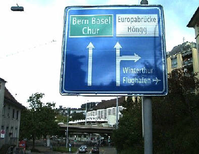 Hönggerstrasse mit Blick auf Wipkingerplatz Zürich Wipkingen