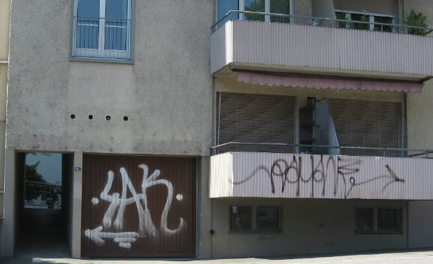 SAK graffiti tag zürich