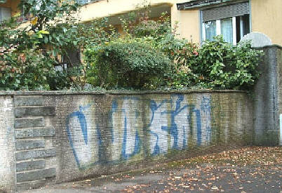 vuren graffiti klosbachstrasse zürich-hottingen