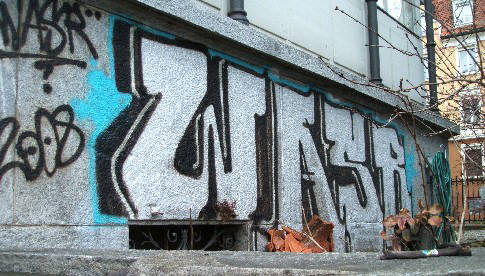 WASR Graffiti Zürich. 2008 erstellt. 2009 weggemacht.