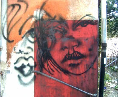 graffiti an der besetzen liegenschaft zeltweg 93 95 beim kreuzplatz zürich 2007