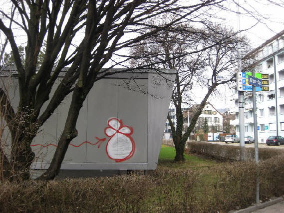 SAK graffiti ecke kreuzstrasse und zeltweg zürich beim kreuzplatz hottingen