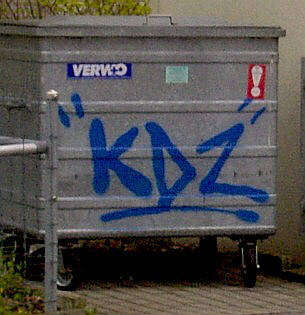 KDZ graffiti tag container küsnacht zürich
