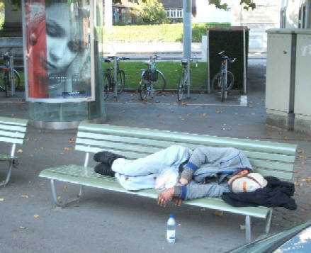 down and out in zurich, switzerland
