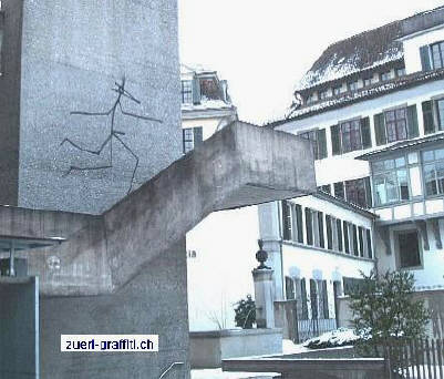 Das Kunsthaus Zürich ist das Kunstmuseum der Stadt Zürich. Seine Sammlung umfasst rund Kunstwerke. Zum Jahreswechsel 2008,2009 waren es 4001 Kunstwerke, dieses Harald Nägeli Graffiti mitgezählt.