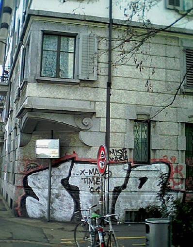 STR Graffiti von 2004 Ecke Lagerstrasse Tellgasse Zürich Aussersihl