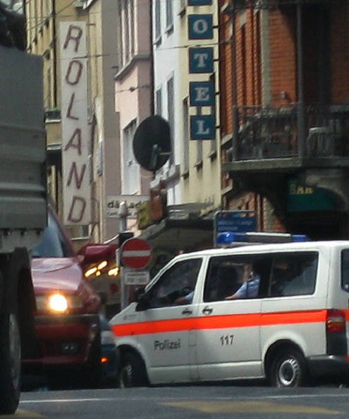 polizeiauto zürich schweiz. police car zurich switzerland.