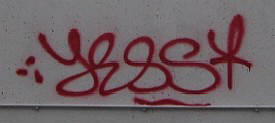 YESS graffiti tag zürich-west langstrasse kreis 5