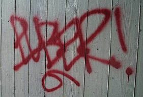 PUBER graffiti tag langstrasse züri-est kreis 5. fuck the copz