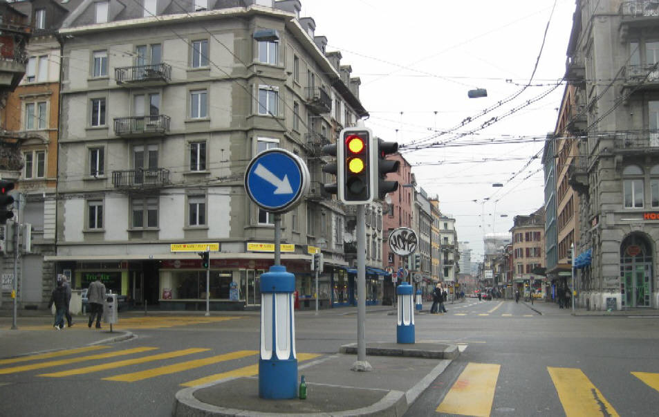 kreuzung langstrasse stauffacherstrasse zürich aussersihl helvetiaplatz