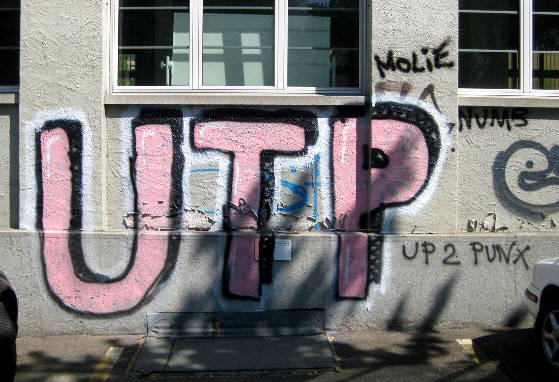 UTP UP TO PUNX graffiti zürich