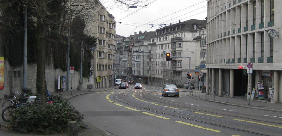 Stampfenbachstrasse Zürich unterer Teil zwiwchen Nordstrasse und Stampfenbachplatz