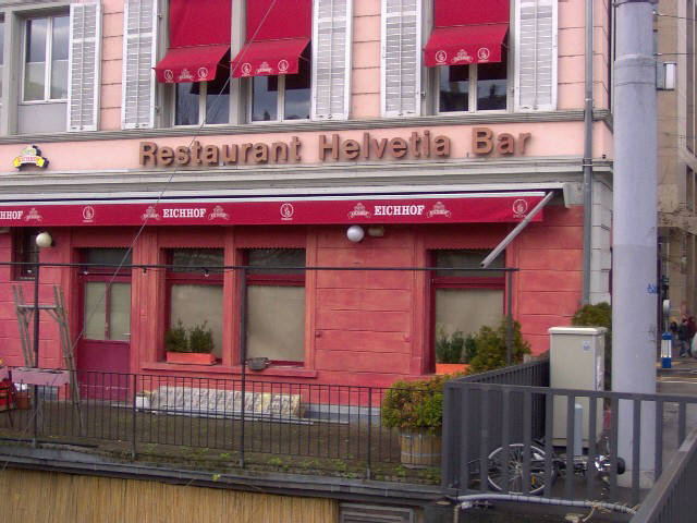 restaurant helvetia bar, stauffacherquai 1, 8004 zürich